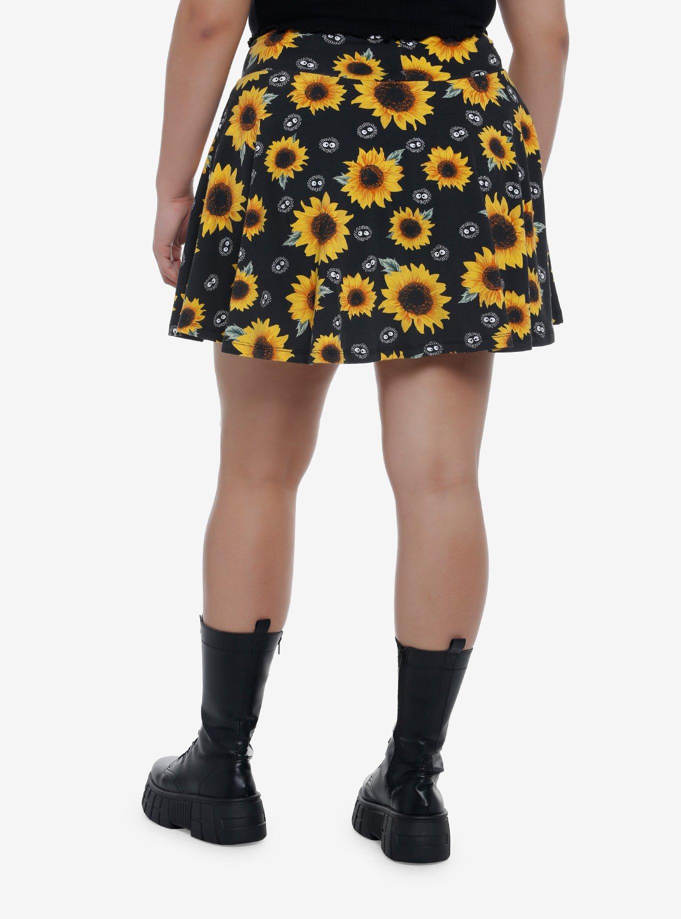 Studio Ghibli My Neighbor Totoro Soot Sprites Sunflower Skort Plus Size, MULTI, alternate