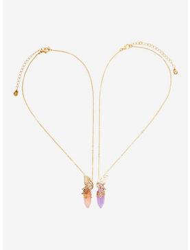 Butterfly Wing Crystal Best Friend Necklace Set, , hi-res