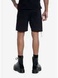 Black Stud Shorts, BLACK, alternate