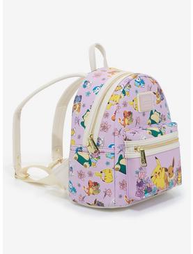 Plus Size Loungefly Pokémon Floral Teacups Allover Print Mini Backpack - BoxLunch Exclusive, , hi-res
