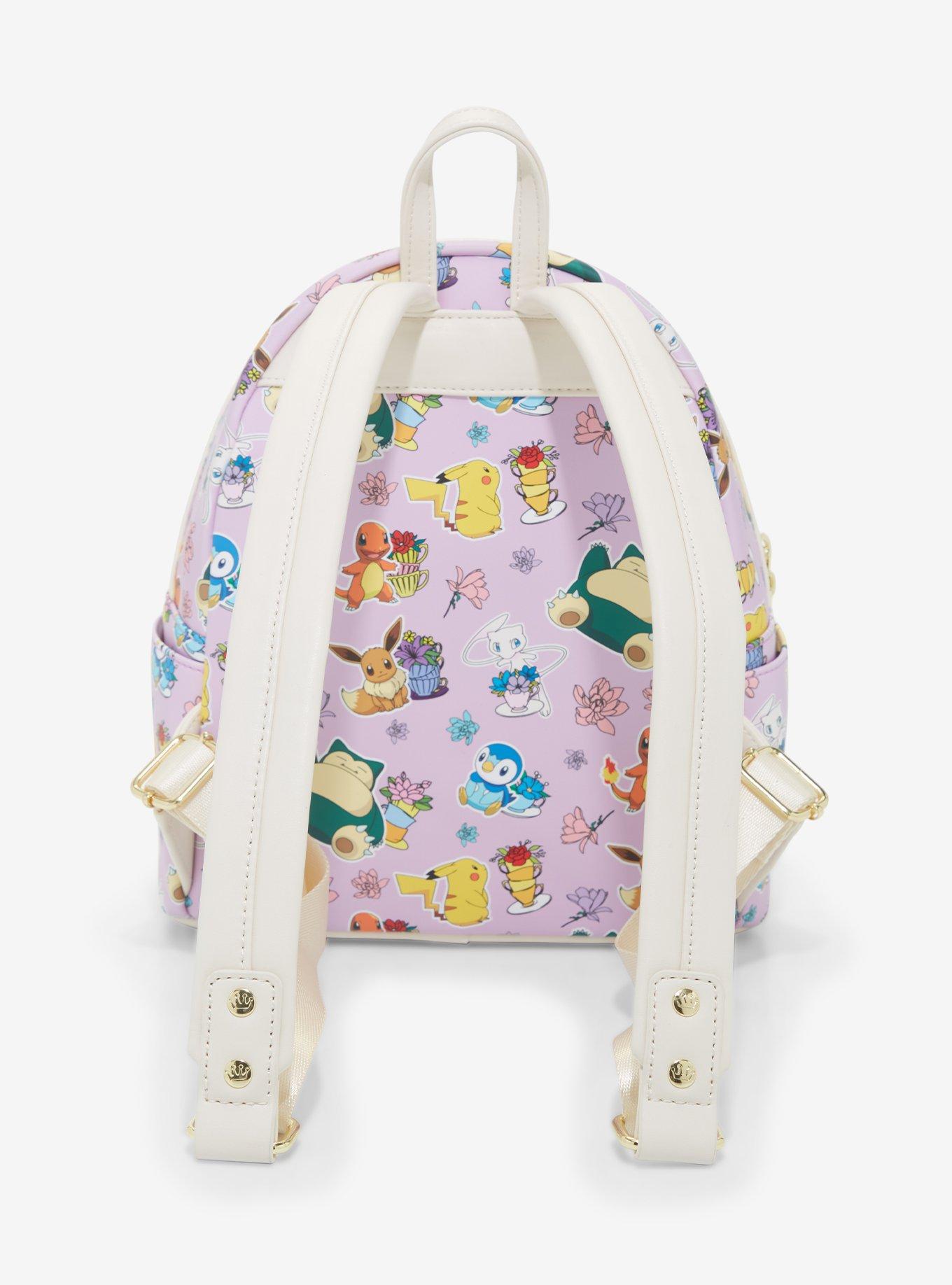Loungefly Pokémon Floral Teacups Allover Print Mini Backpack - BoxLunch Exclusive, , alternate