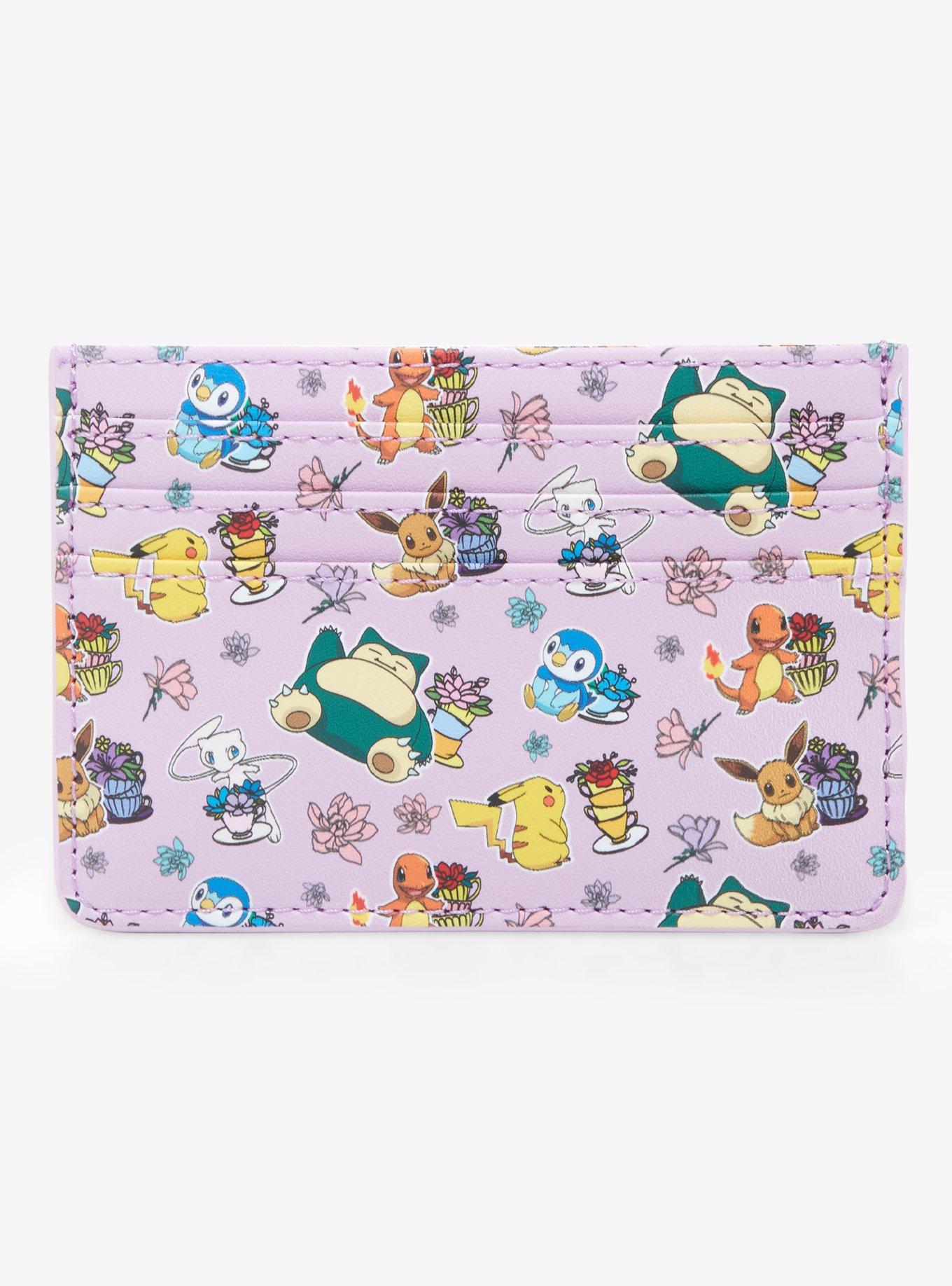 Loungefly Pokémon Floral Teacups Allover Print Cardholder - BoxLunch Exclusive, , alternate