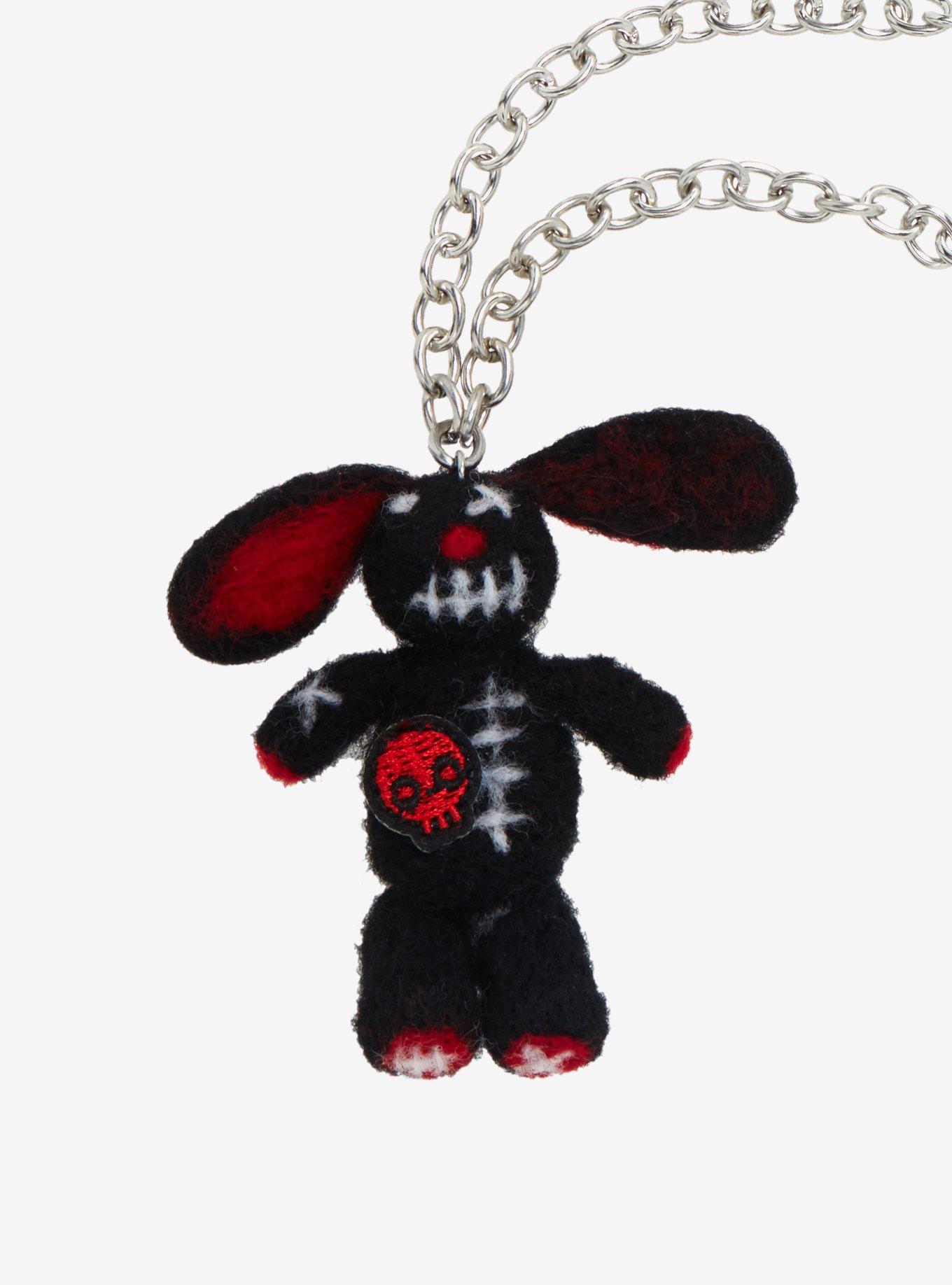 Dead Bunny Plush Necklace, , alternate