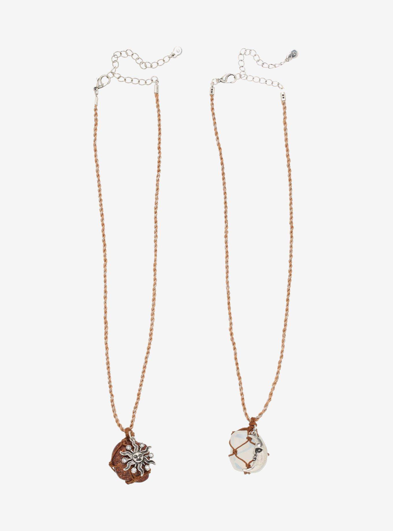 Celestial Earth Stone Best Friend Cord Necklace Set, , alternate
