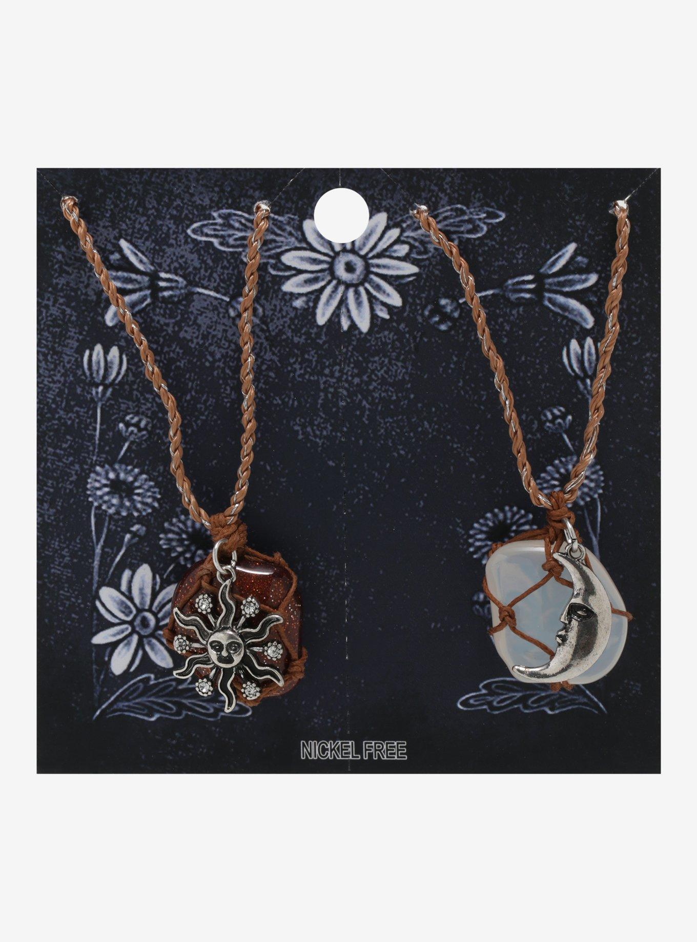 Celestial Earth Stone Best Friend Cord Necklace Set, , alternate