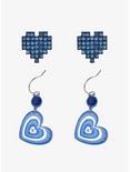 Blue Heart Earring Set, , alternate