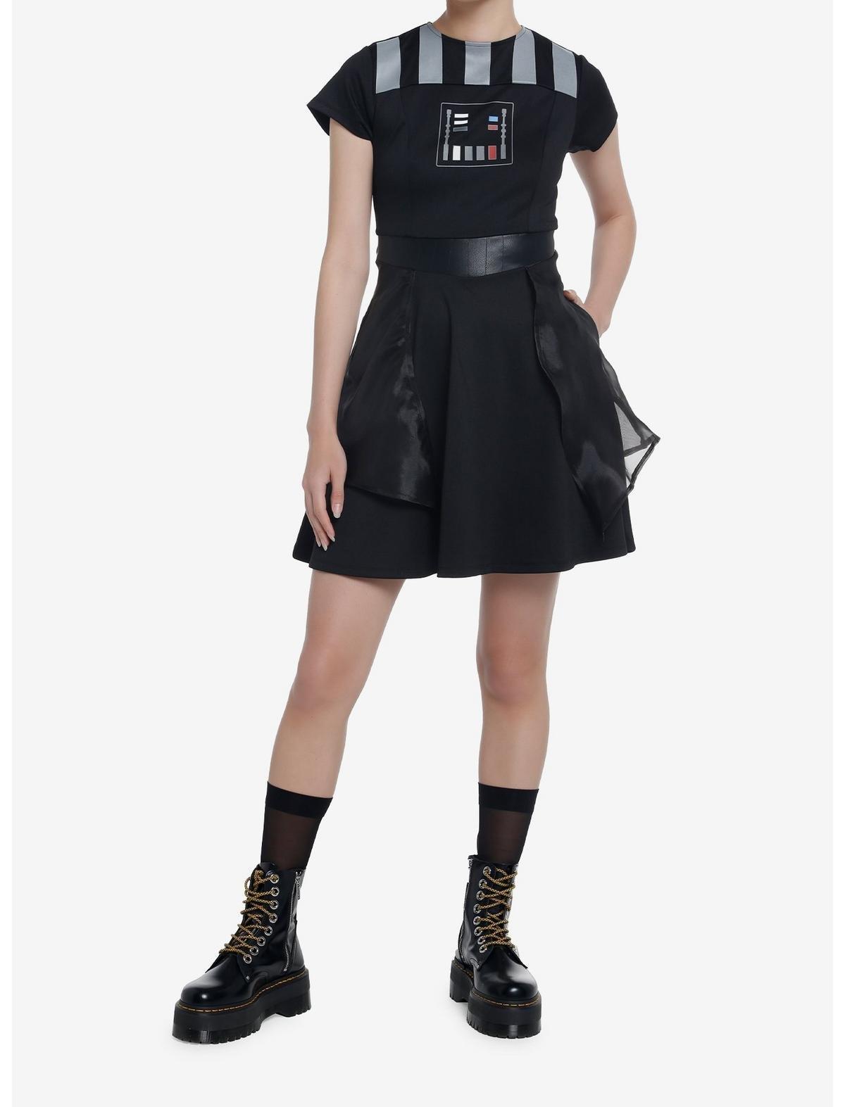 Her Universe Star Wars Darth Vader Retro Dress, BLACK, alternate