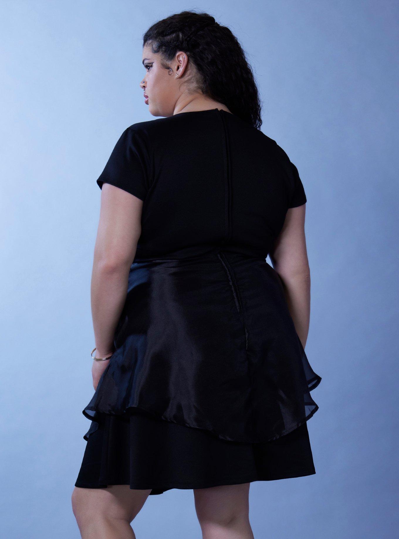 Her Universe Star Wars Darth Vader Retro Dress Plus Size, BLACK, alternate