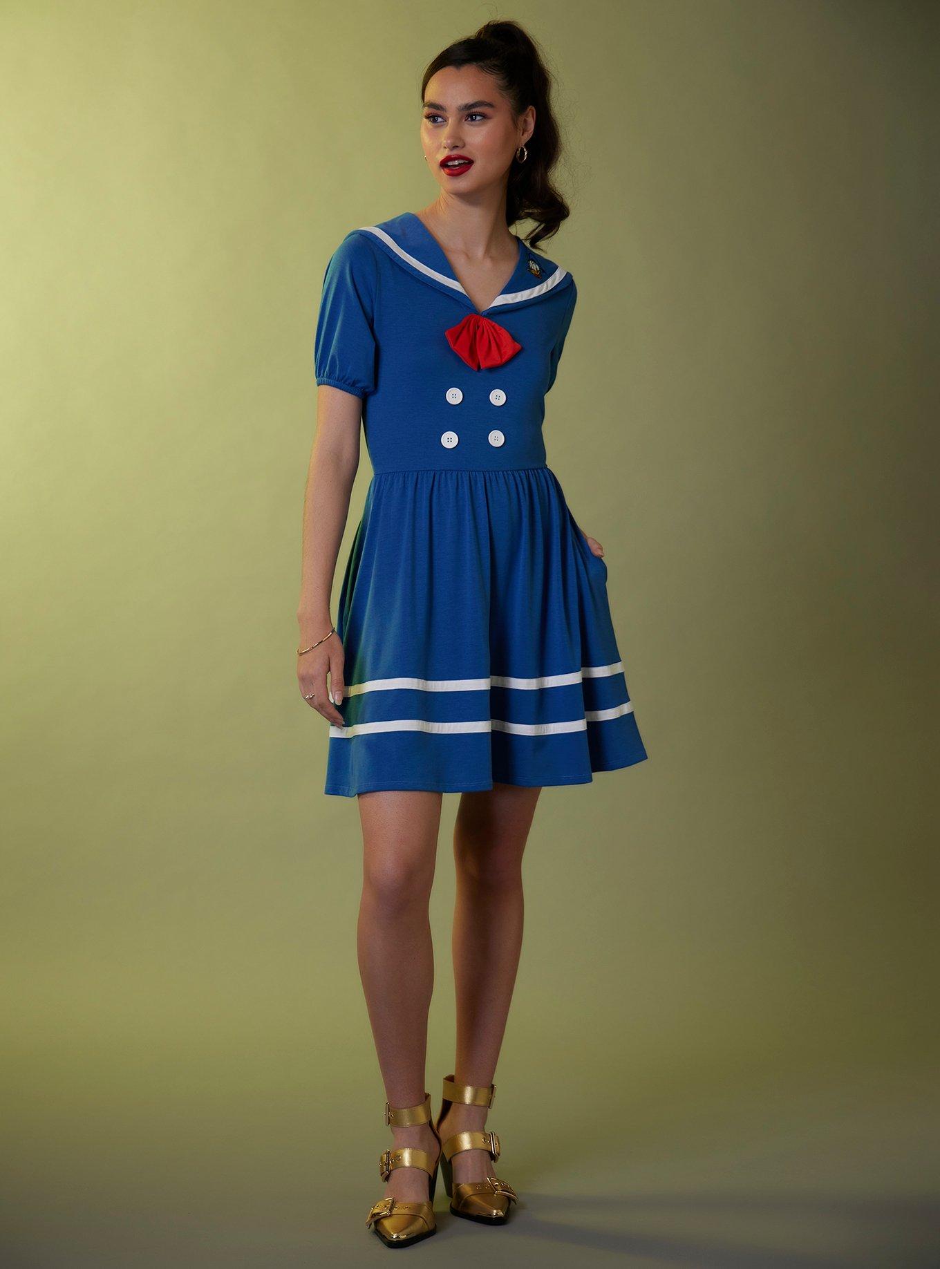 Her Universe Disney Donald Duck Sailor Dress, MULTI, alternate