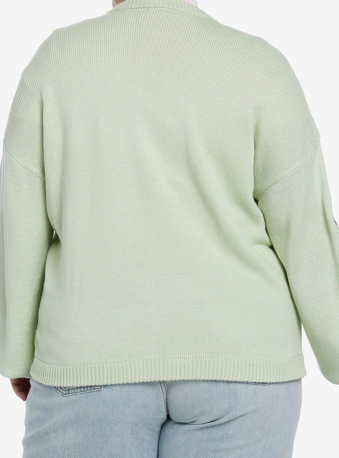 Keroppi Embroidered Skimmer Girls Cardigan Plus Size, MULTI, alternate