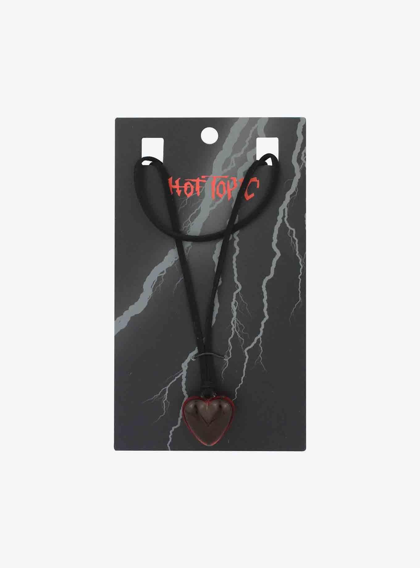 Double Cord Heart Necklace, , alternate
