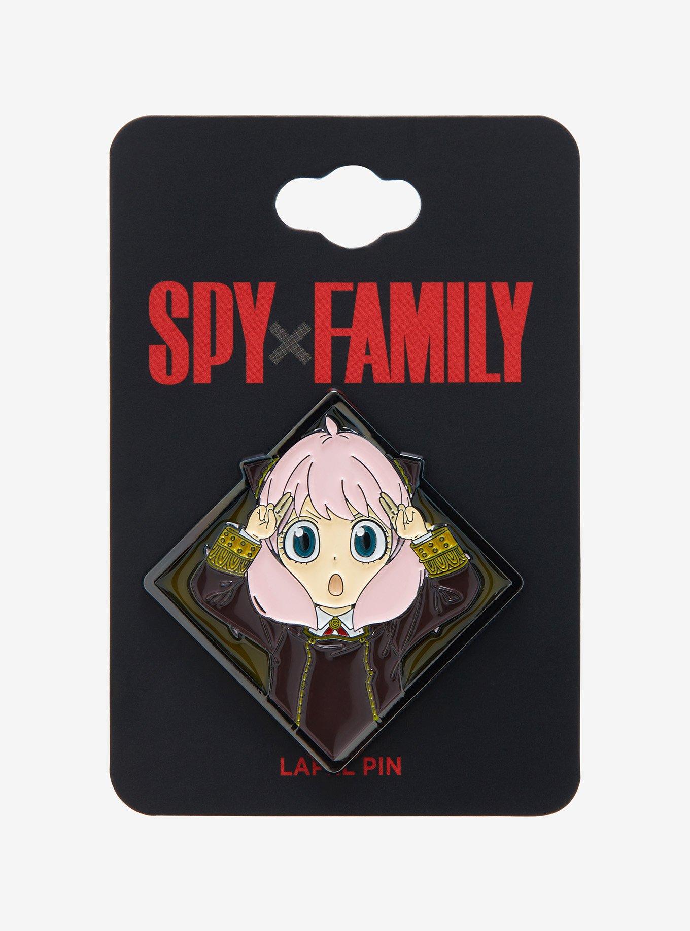 Spy x Family Anya Stained Glass Diamond Portrait Enamel Pin - BoxLunch Exclusive, , hi-res
