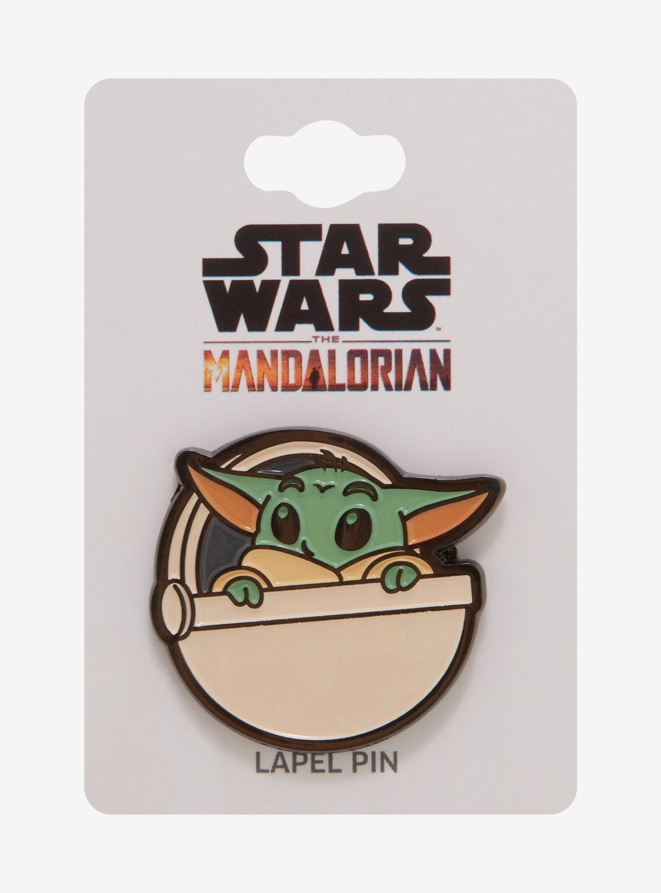 Star Wars The Mandalorian Chibi Grogu Enamel Pin - BoxLunch Exclusive , , hi-res