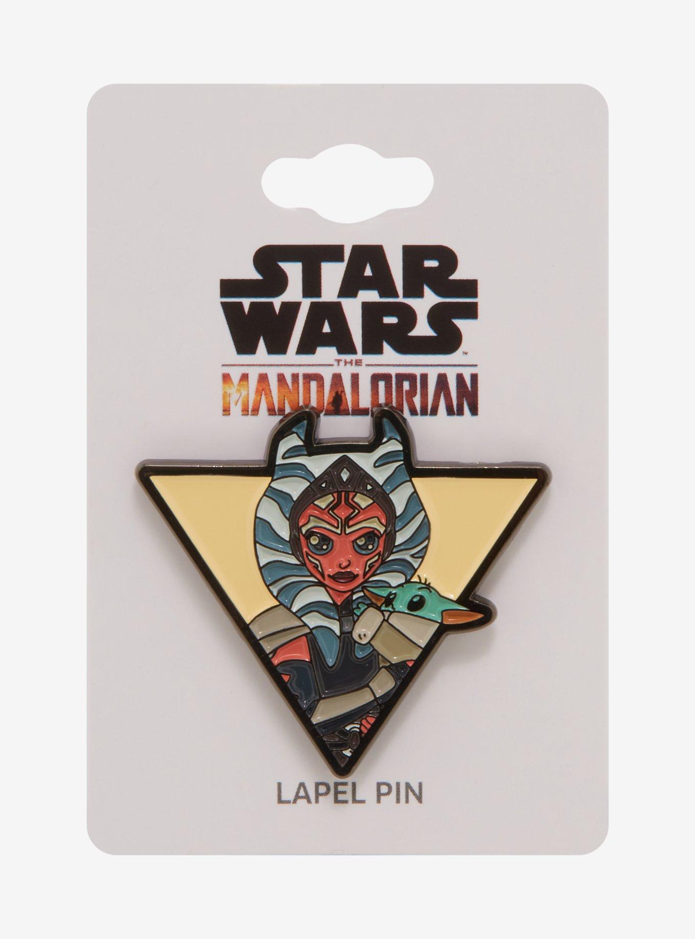 Star Wars The Mandalorian Chibi Ashoka & Grogu Enamel Pin - BoxLunch Exclusive , , hi-res