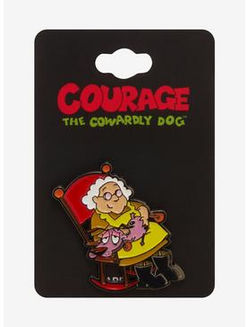 Courage the Cowardly Dog Muriel & Courage Rocking Chair Enamel Pin - BoxLunch Exclusive, , hi-res