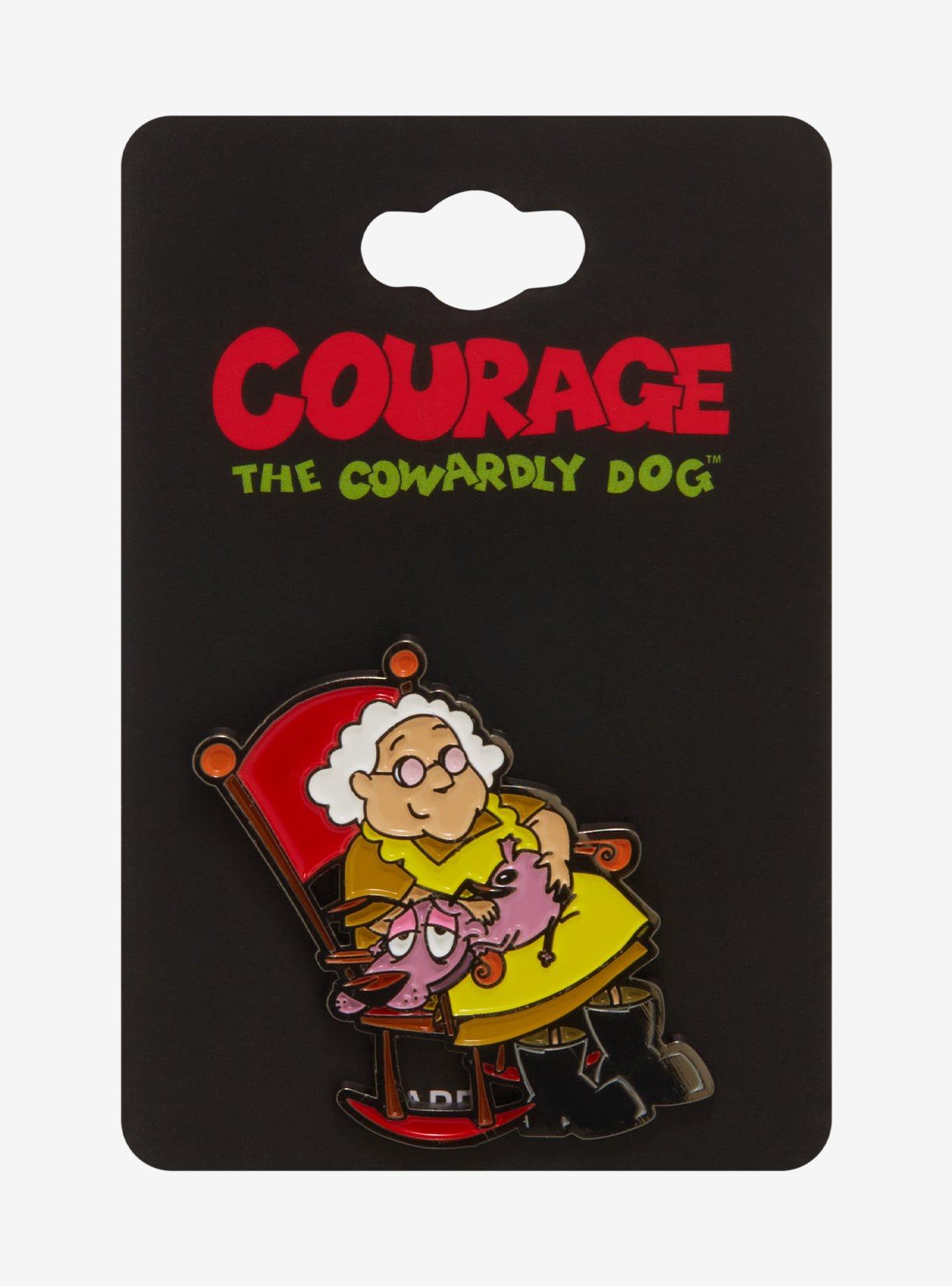Courage the Cowardly Dog Muriel & Courage Rocking Chair Enamel Pin - BoxLunch Exclusive, , alternate