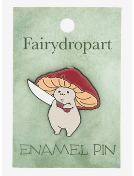 Mushroom With Knife Enamel Pin By Fairydrop, , hi-res