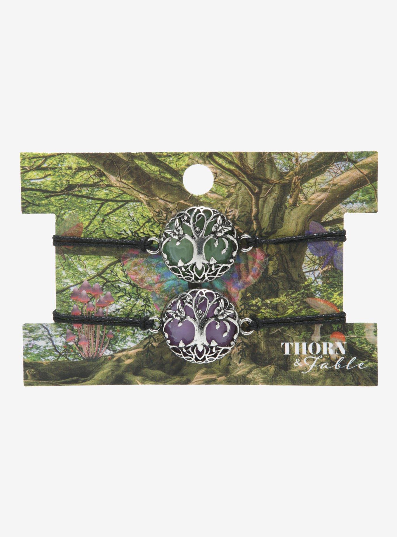 Tree Of Life Stone Best Friend Cord Bracelet Set, , alternate