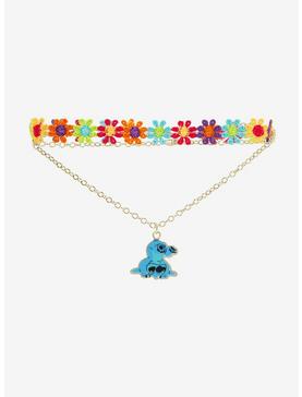 Plus Size Disney Lilo & Stitched Embroidered Flower Necklace Set, , hi-res