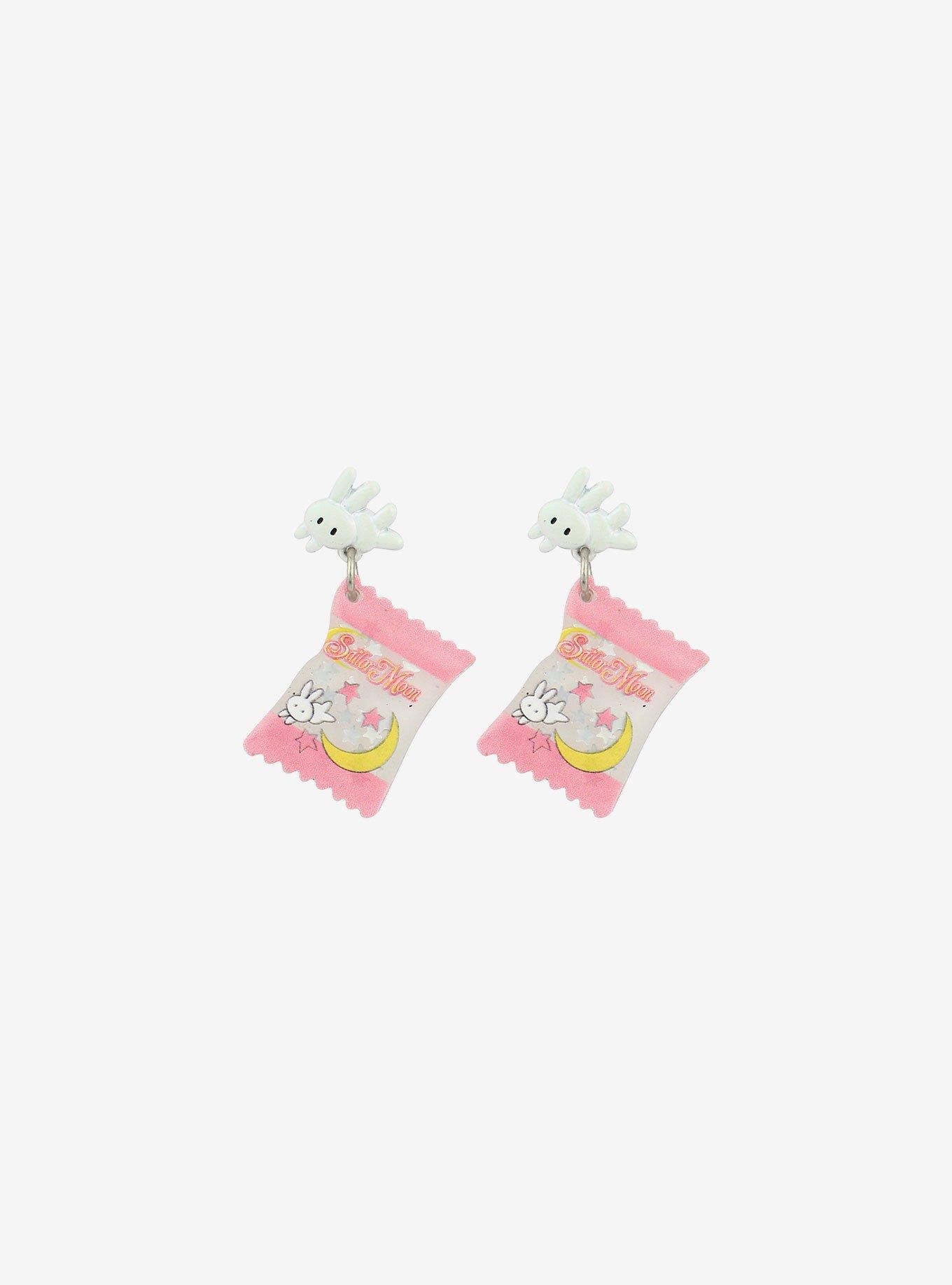 Sailor Moon Bunny Snacks Drop Earrings, , alternate