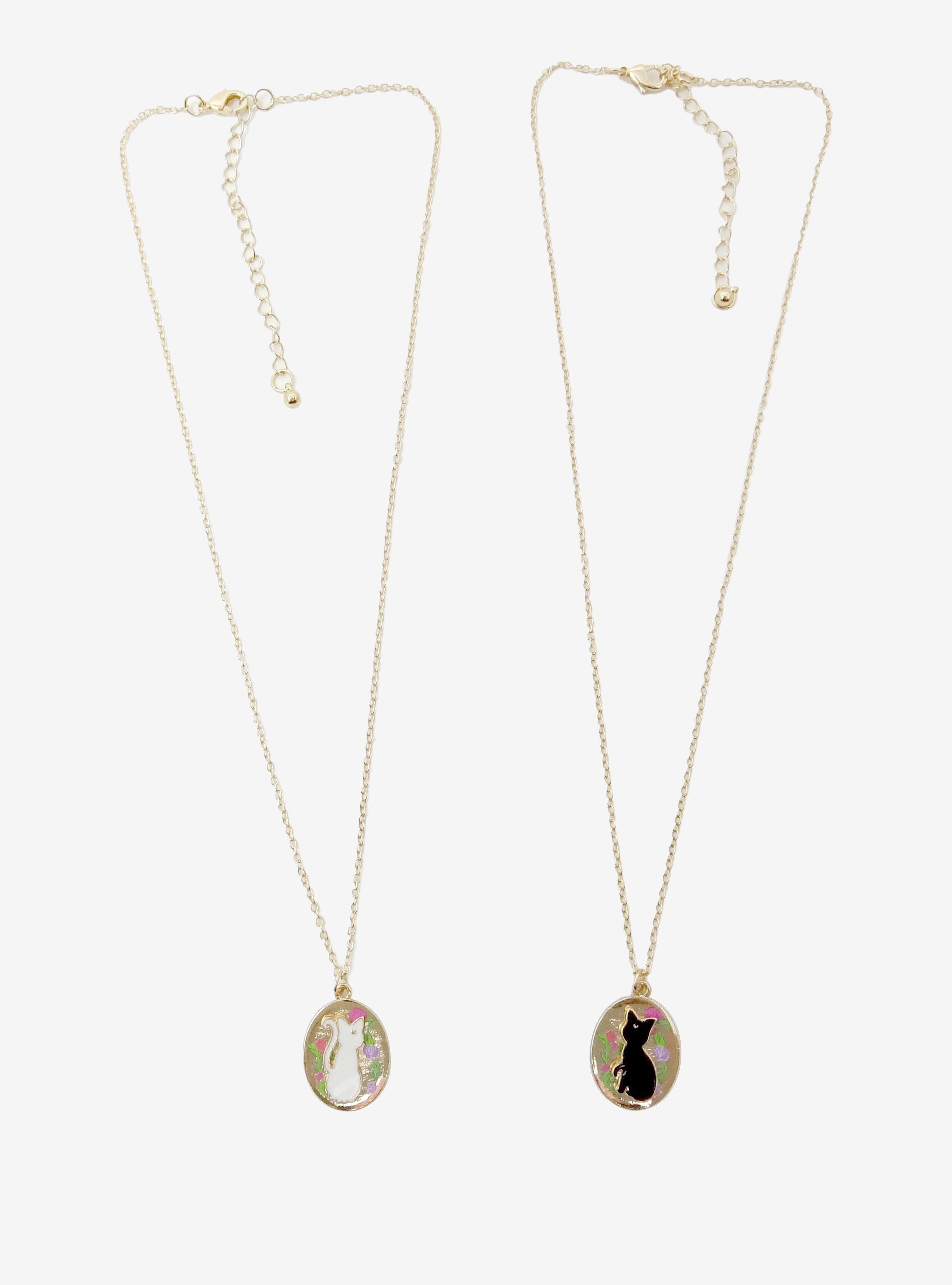 Sailor Moon Artemis & Luna Locket Best Friend Necklace Set, , alternate