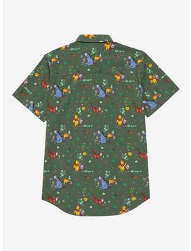 Disney Winnie The Pooh Earth Day Allover Print Woven Button-Up - BoxLunch Exclusive, , hi-res