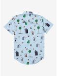 Star Wars Earth Day Allover Print Woven Button-up - BoxLunch Exclusive, LIGHT BLUE, alternate