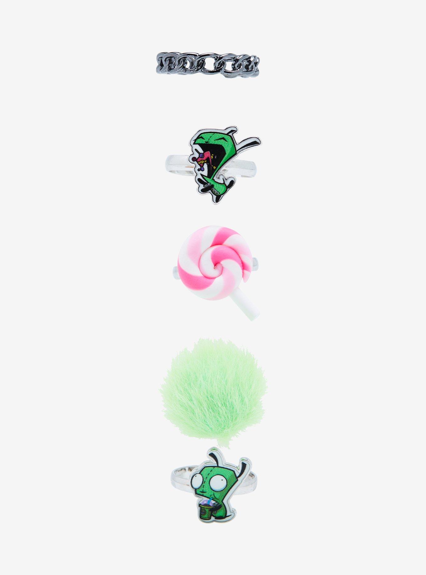 Invader Zim GIR Candy Ring Set | Hot Topic