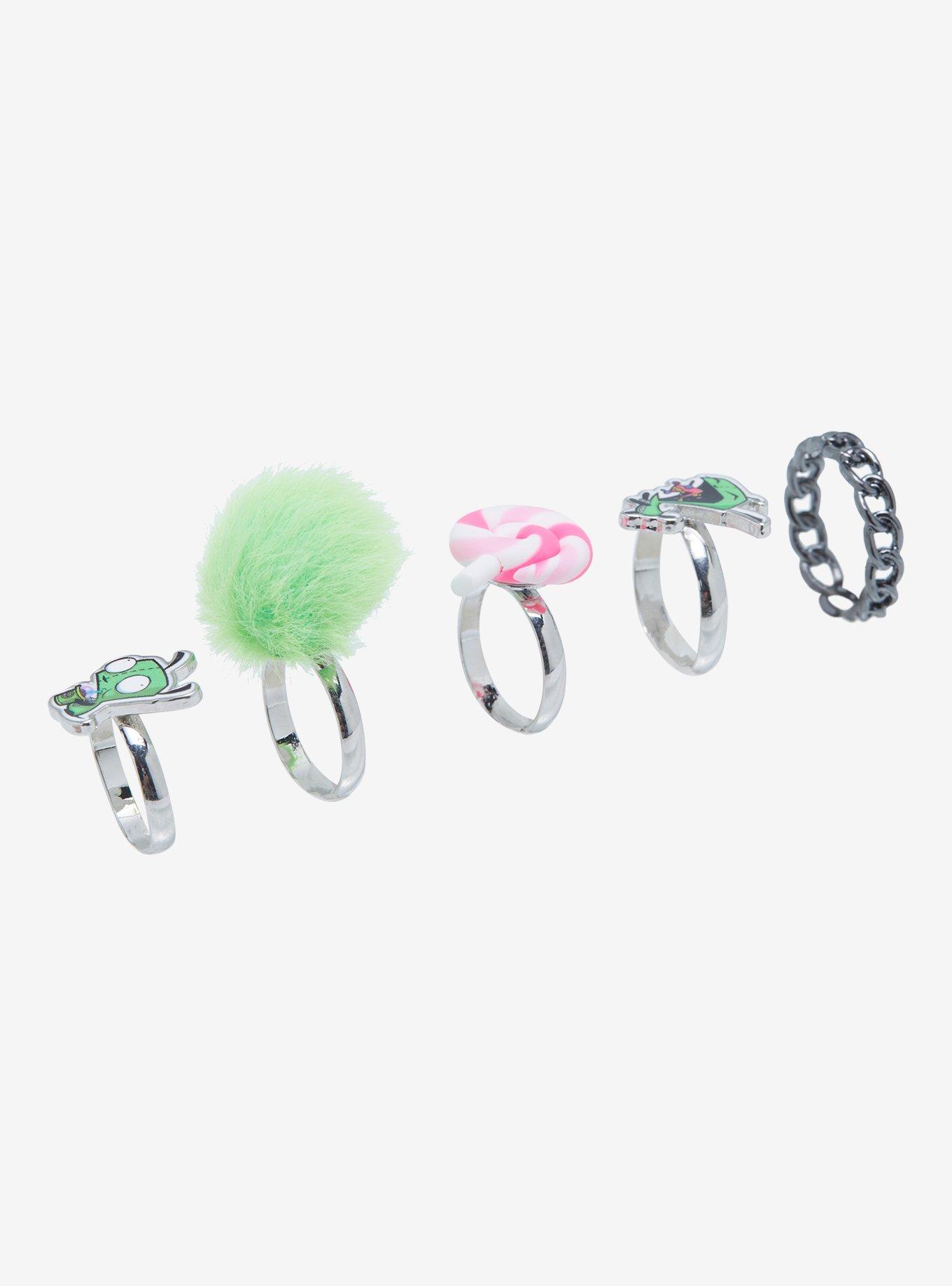Invader Zim GIR Candy Ring Set | Hot Topic