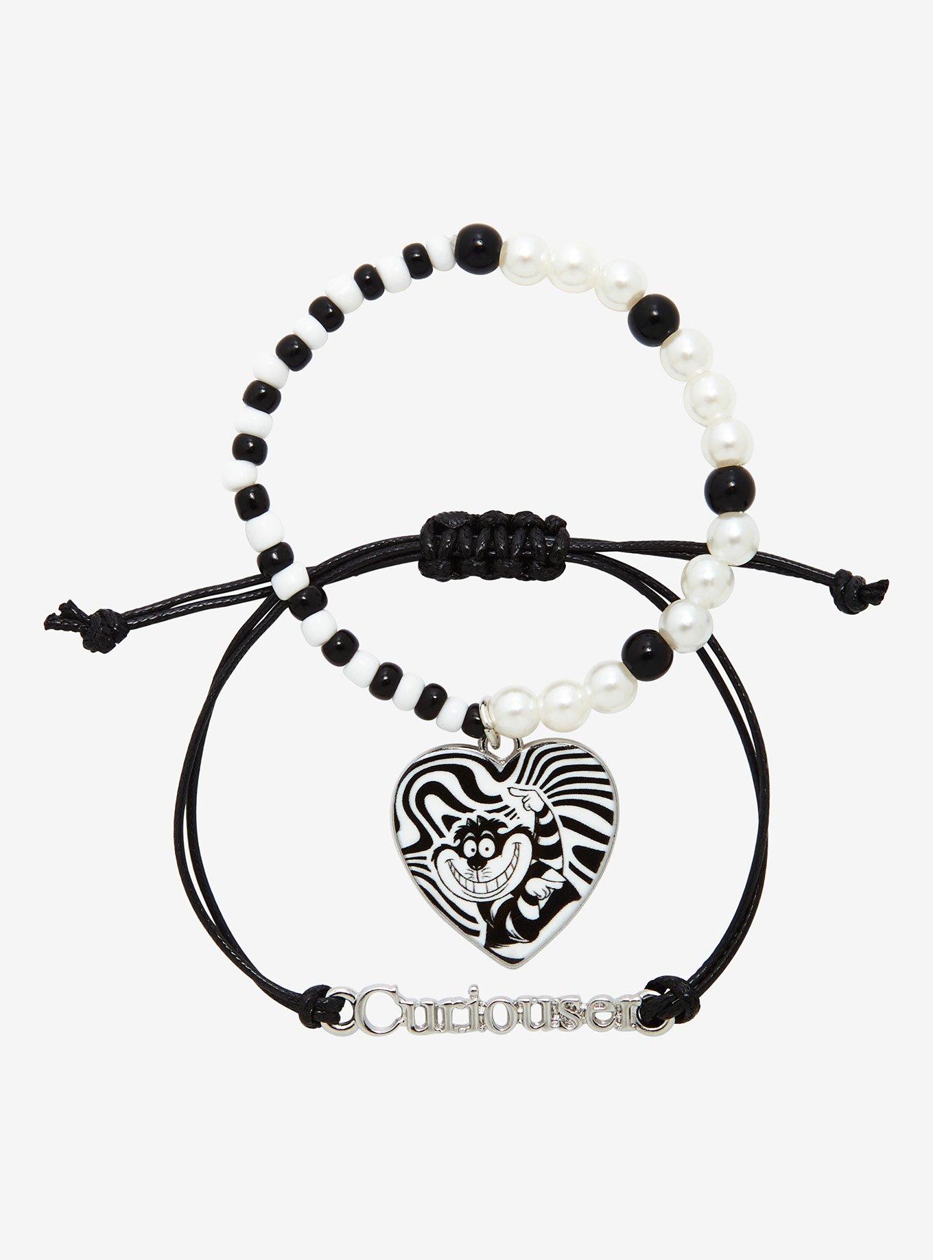 Disney Alice In Wonderland Curiouser Heart Best Friend Bracelet Set, , alternate