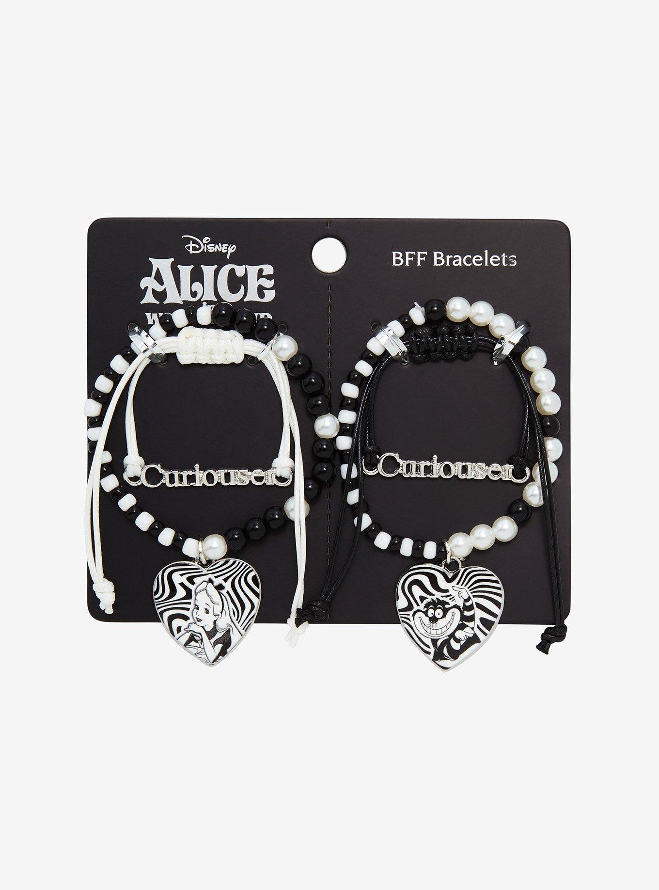 Disney Alice In Wonderland Curiouser Heart Best Friend Bracelet Set, , alternate