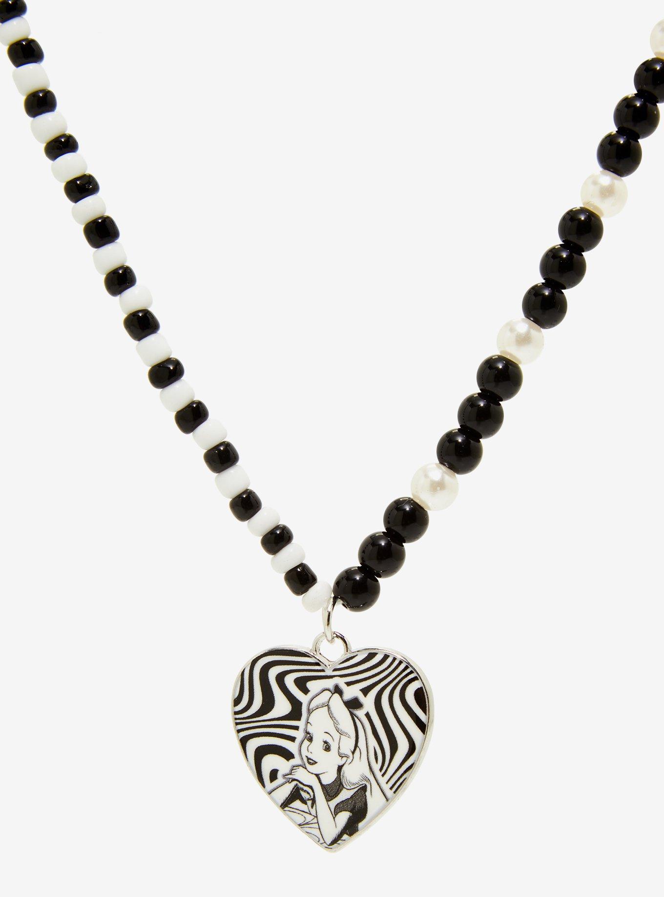 Disney Alice In Wonderland Heart Best Friend Beaded Necklace Set, , hi-res