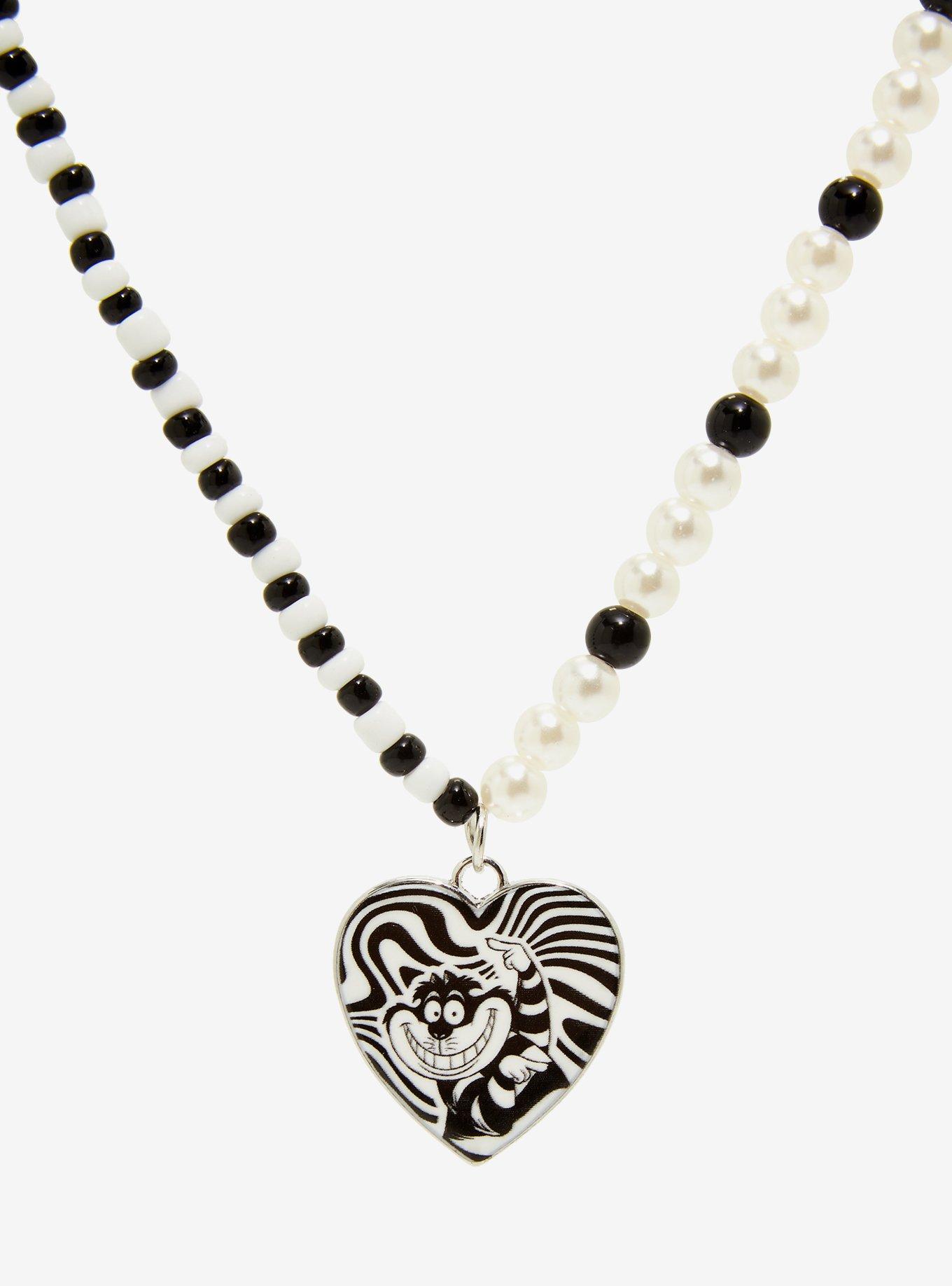 Disney Alice In Wonderland Heart Best Friend Beaded Necklace Set, , alternate
