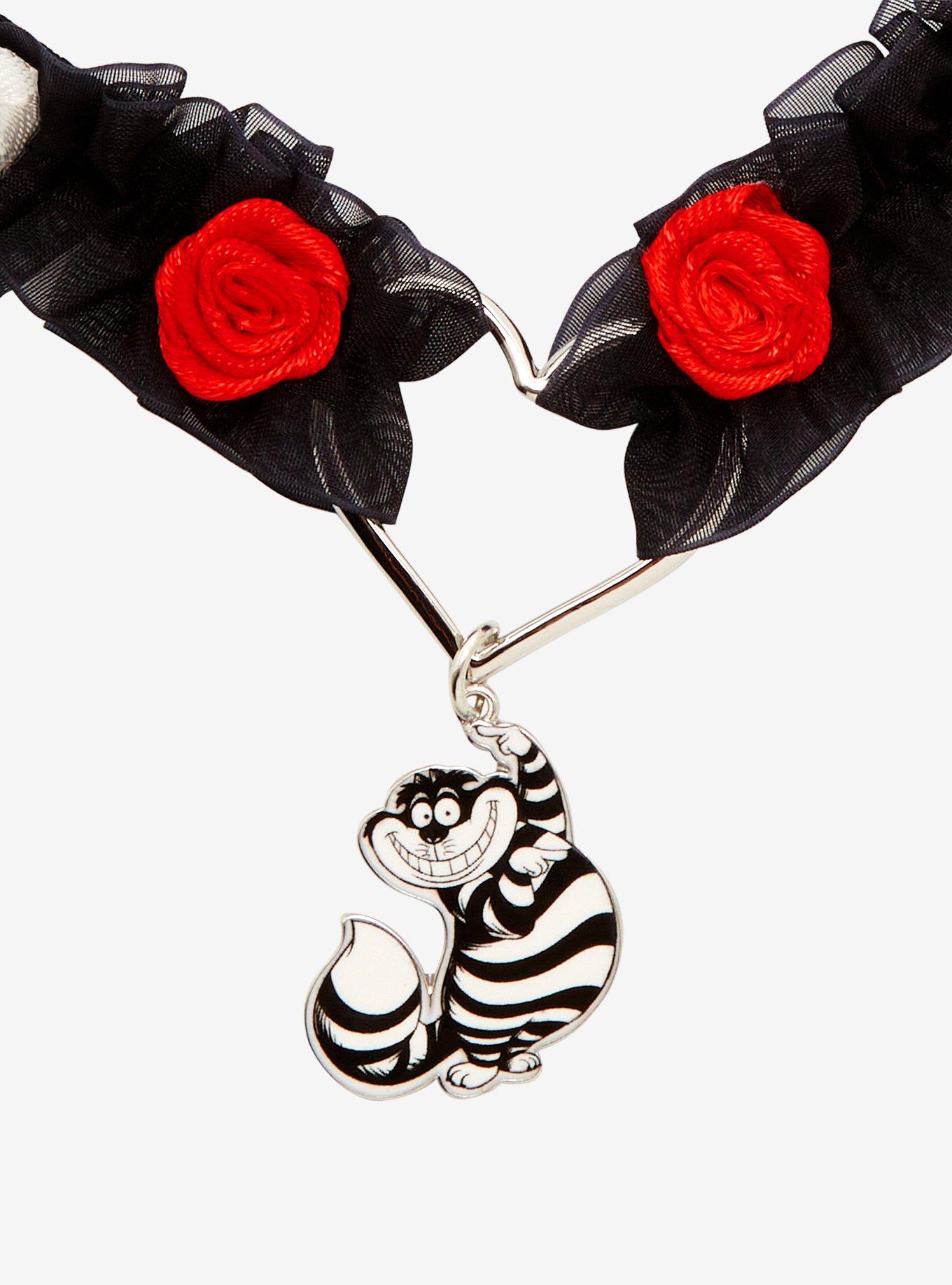 Disney Alice In Wonderland Cheshire Cat Rose Choker, , alternate