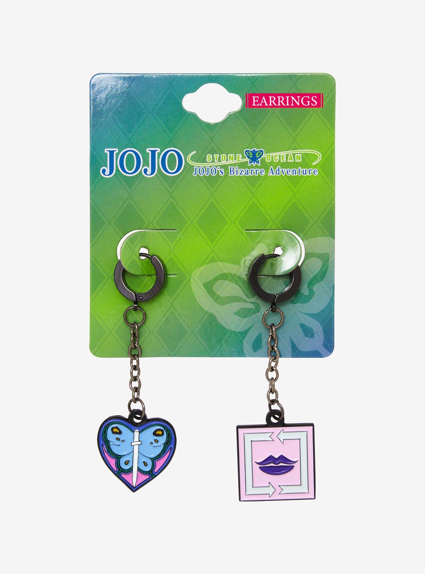 JoJo's Bizarre Adventure: Stone Ocean Jolyne Mismatch Huggie Hoop Earrings, , alternate