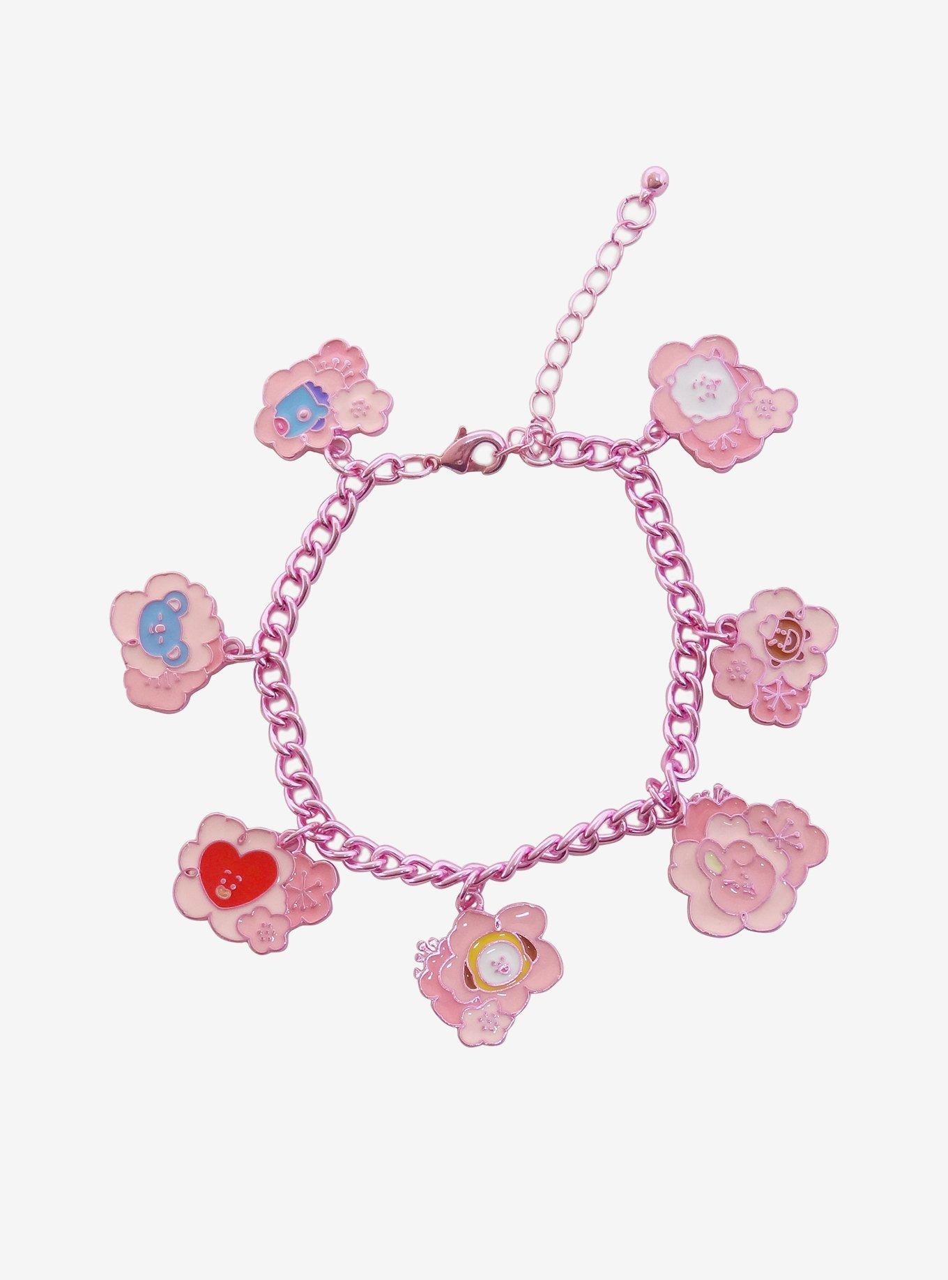 BT21 Cherry Blossom Charm Bracelet, , alternate