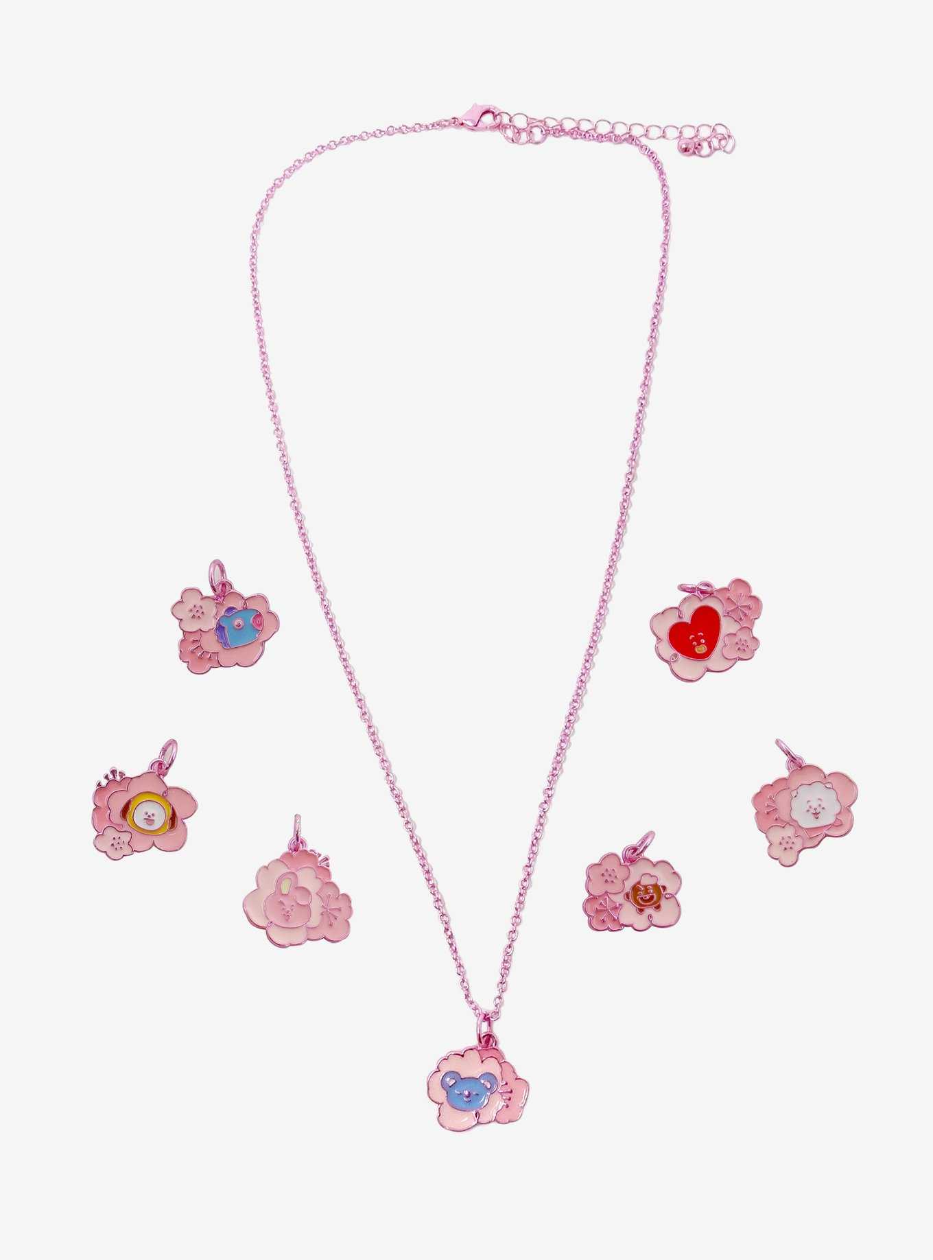 BT21 Cherry Blossom Intechangeable Charm Necklace, , hi-res