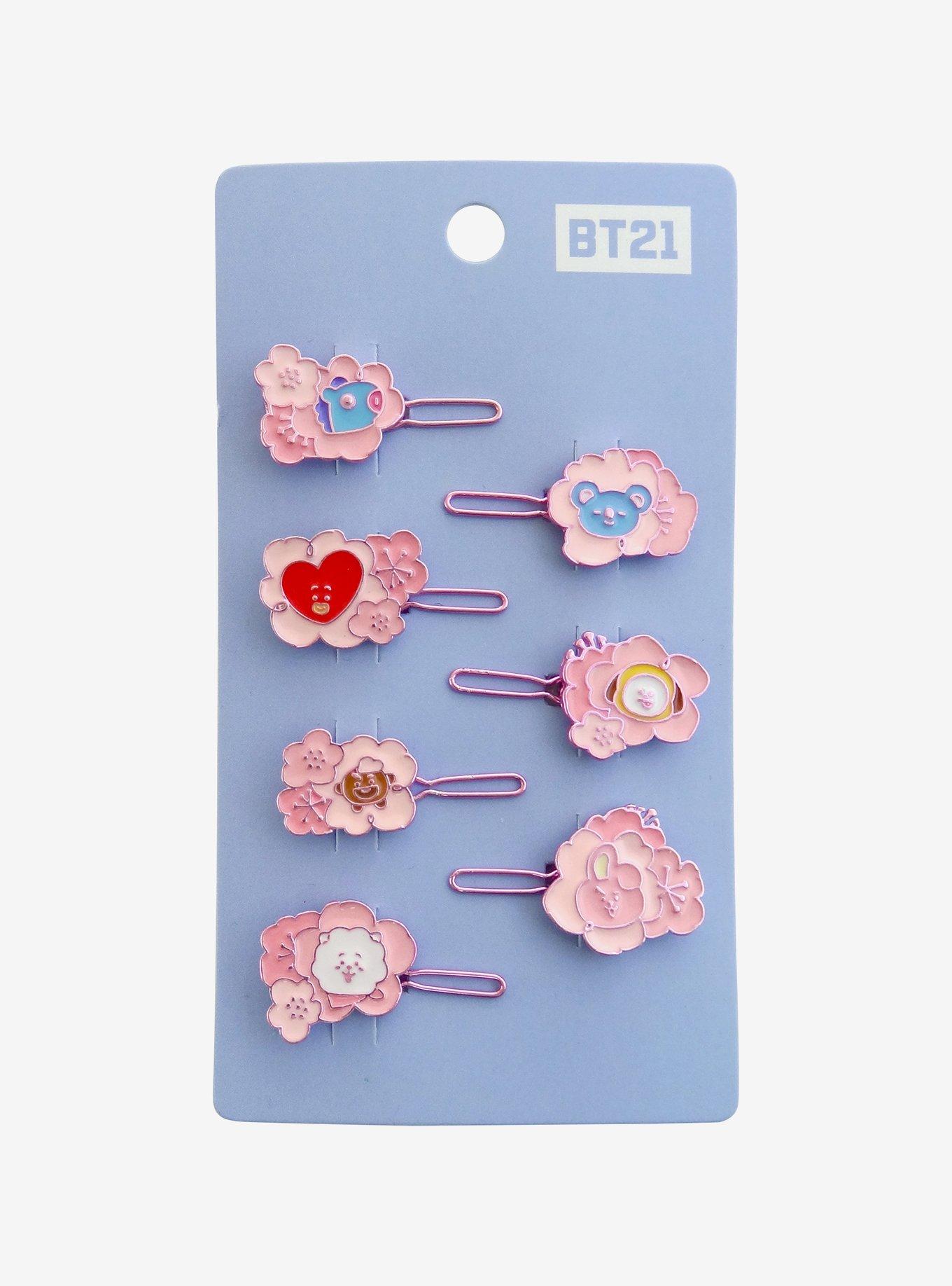 BT21 Cherry Blossom Hair Clip Set, , alternate