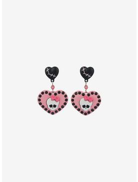 Monster High Skullette Heart Earrings, , hi-res