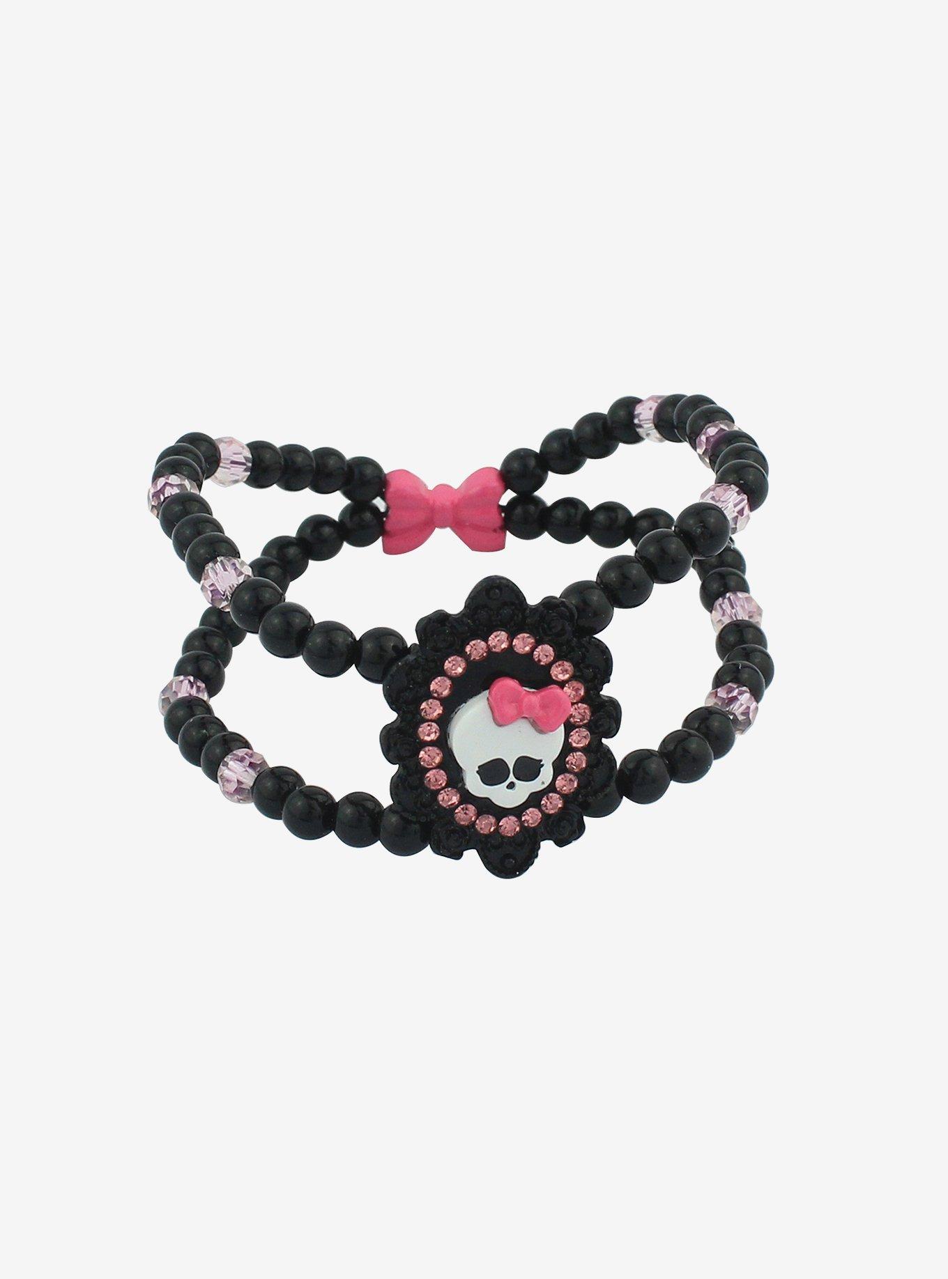 Monster High Skullette Beaded Bracelet, , alternate