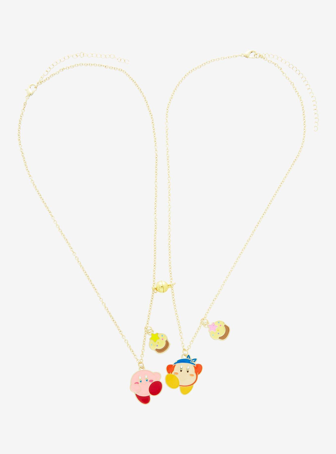 Kirby Waddle Dee Umbrella Best Friend Necklace Set