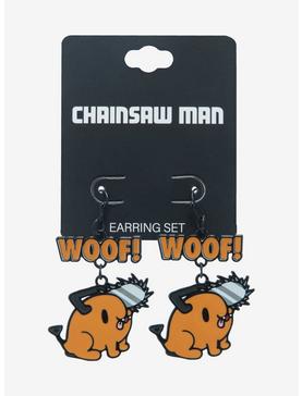 Chainsaw Man Pochita Woof Earrings, , hi-res