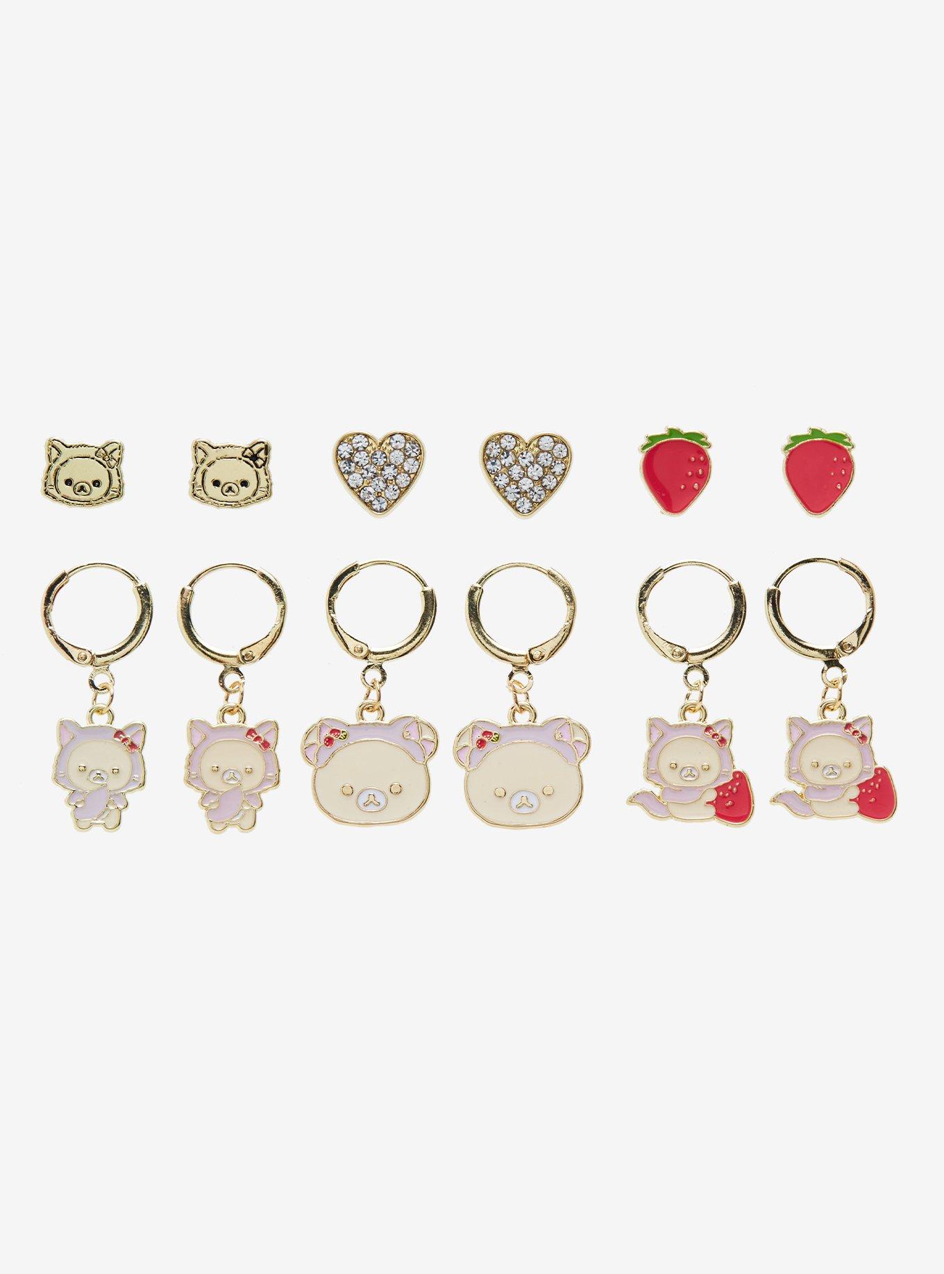 Rilakkuma Korilakkuma Cat Earring Set, , alternate