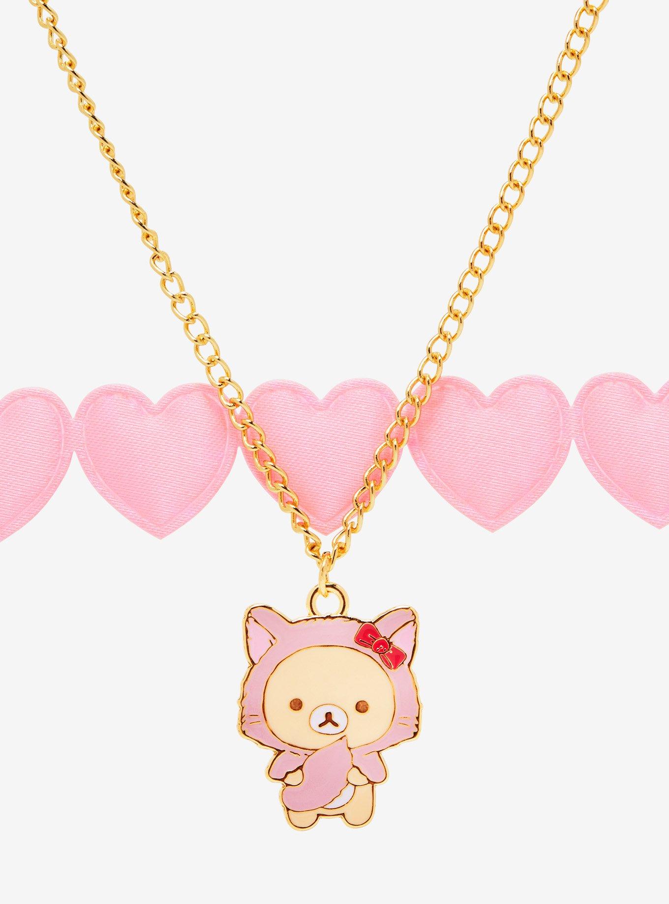 Rilakkuma Korilakkuma Cat Choker Necklace Set, , alternate