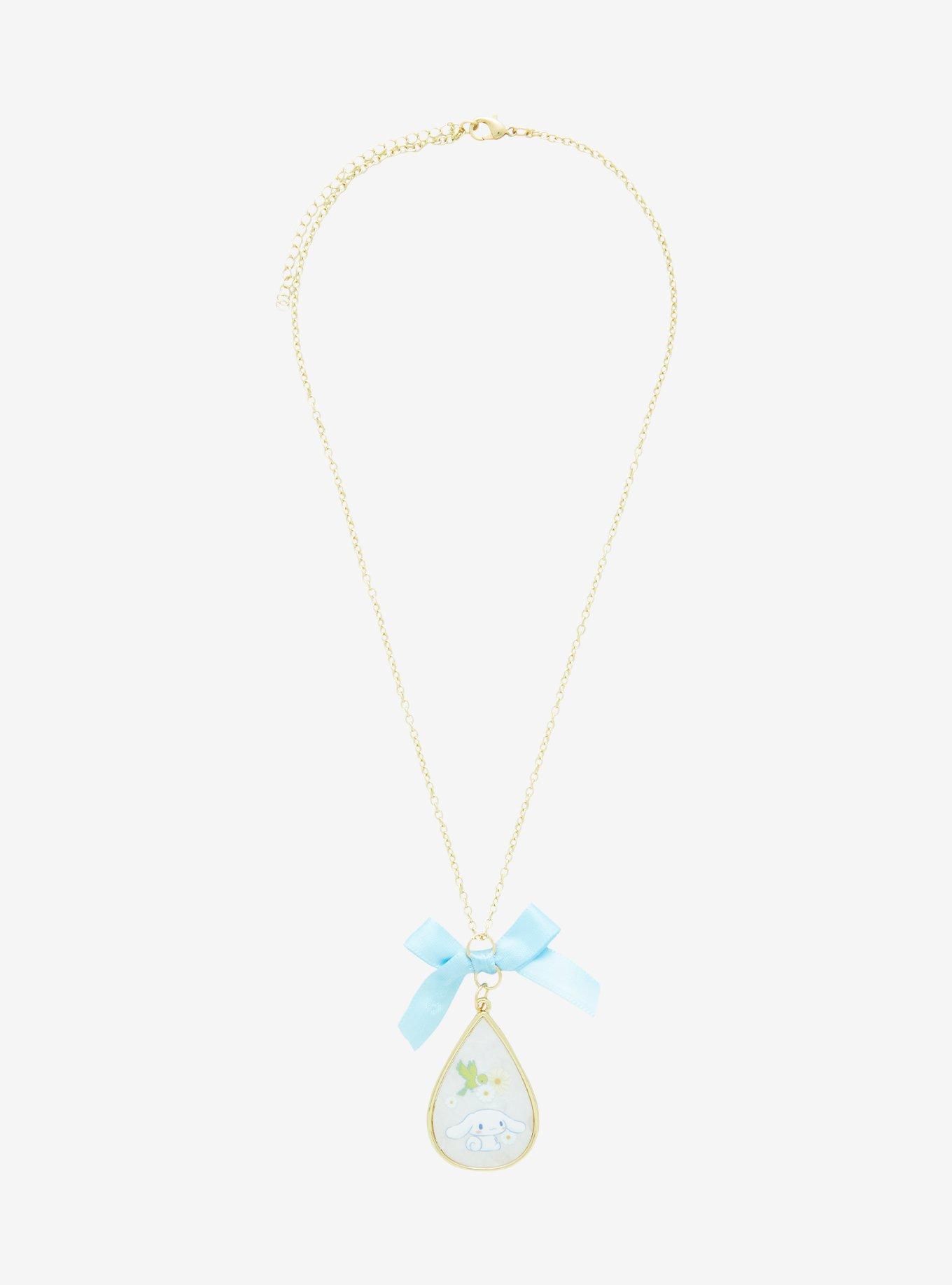 Cinnamoroll Floral Opal Pendant Necklace, , alternate