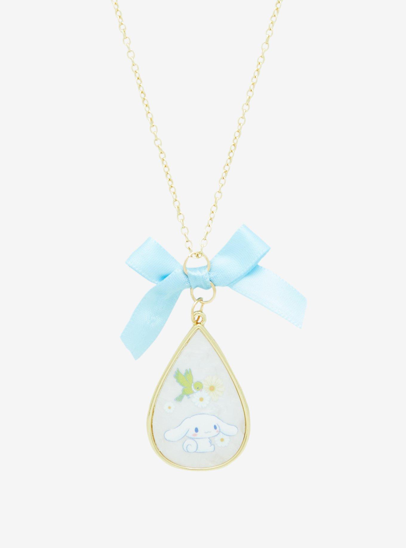 Cinnamoroll Floral Opal Pendant Necklace, , alternate