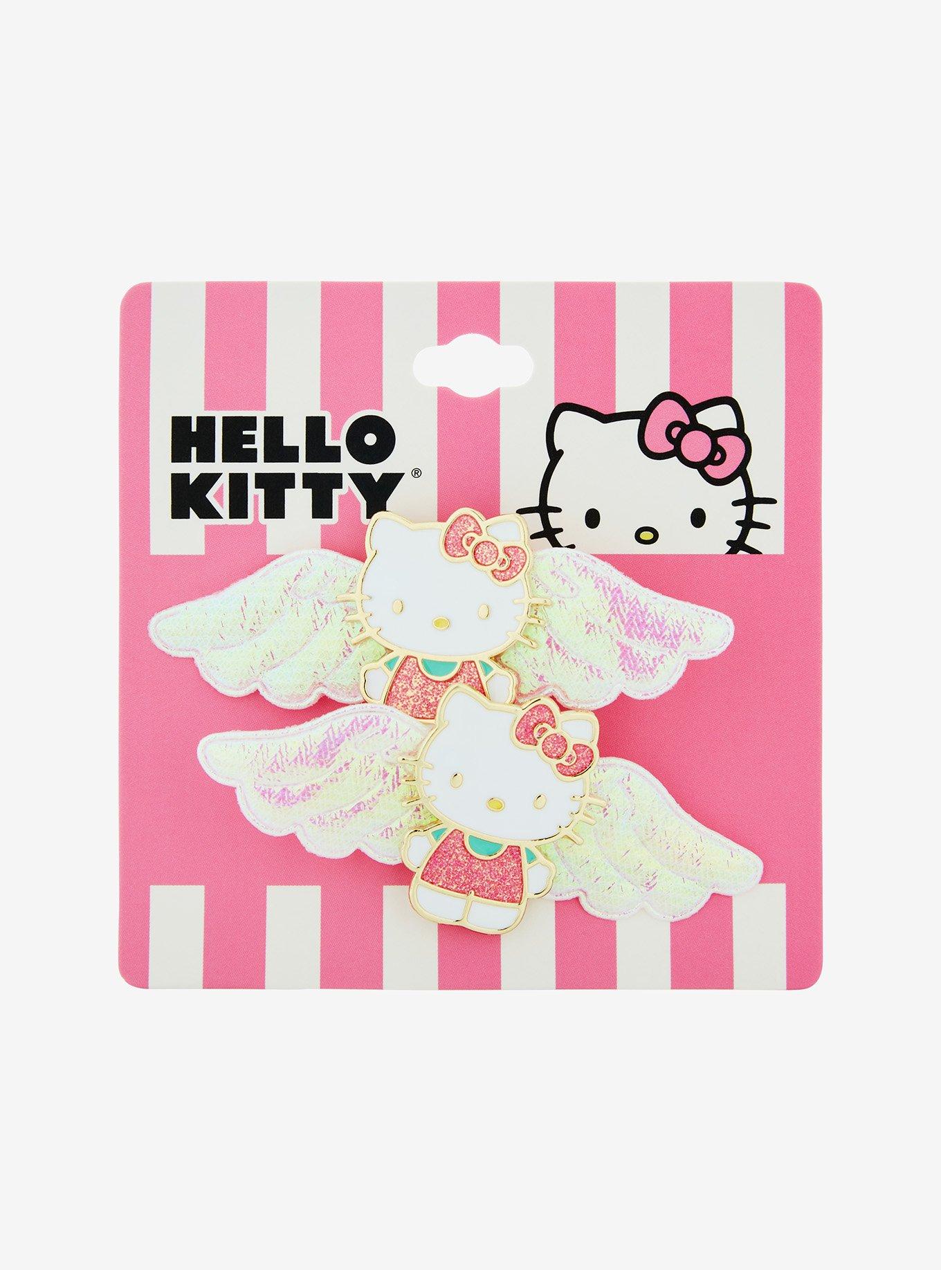 Hello Kitty Iridescent Angel Wing Hair Clips, , alternate