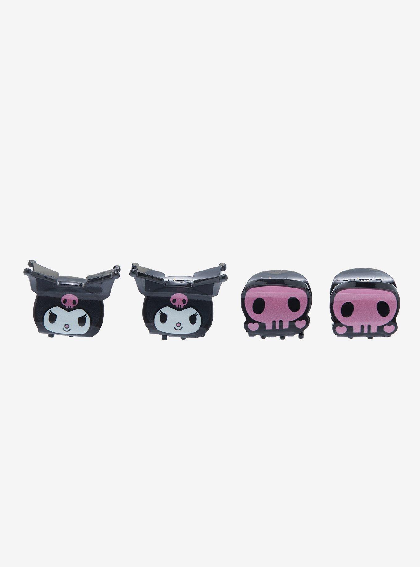 Kuromi Skull Mini Claw Hair Clip Set, , alternate