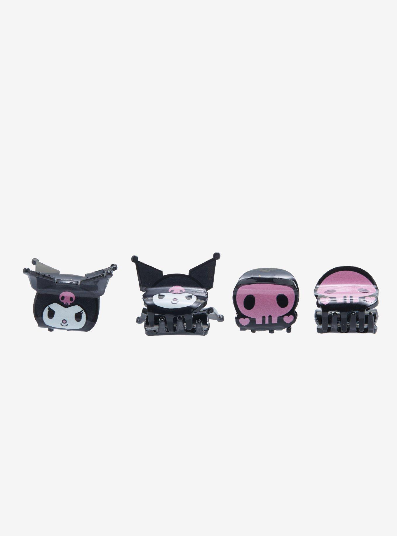 Kuromi Skull Mini Claw Hair Clip Set, , alternate