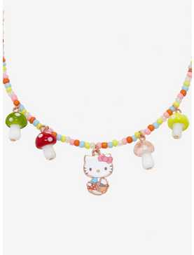 Hello Kitty And Friends Mushroom Beaded Charm Necklace, , hi-res